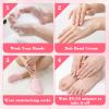 3Pairs Silicone Socks for Dry Cracked Feet Women, New Upgrade Thickened Moisturizing Foot Mask Exfoliating Silicone Socks, Spa Gel Moisturizer Sock Foot Care After Pedicure view 3