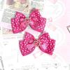 Xiulaiyi Gyaru Bow Accessories Big Bow Hair Clips Harajuku Himekaji Cutecore 2000s Lolita Aesthetic Stuff (rose red1) view 3