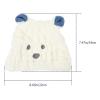 NUSITOU Hair Towel Wrap Cartoon Coral Fleece Absorbent Hair Drying Cap with Ears Quick Dry for White Shower Bath Accessory view 2