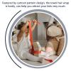 NUSITOU Hair Towel Wrap Cartoon Coral Fleece Absorbent Hair Drying Cap with Ears Quick Dry for White Shower Bath Accessory view 3