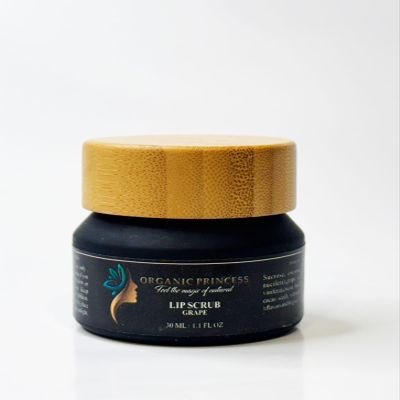 Organic Princess Lip Scrub, Grape, Exfoliates and Regenerates Skin, 1.1 fl oz