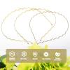 GOOHOCHY 3pcs Metal Wavy Headbands Thin Stylish Hair Hoops for Women Practical Outdoor Hair Accessories Simple Bangs Headdress Style view 3