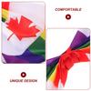 Anneome Maple Leaf Bow Headband for Women, Rainbow Hair Accessory, Party Hairband for Adults, Canadian Flag Hairband for Holiday and Cosplay view 3