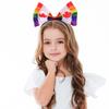 Anneome Maple Leaf Bow Headband for Women, Rainbow Hair Accessory, Party Hairband for Adults, Canadian Flag Hairband for Holiday and Cosplay view 4