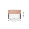 LOLIPPYY 20pcs Pink Refillable Cosmetic Containers Small Facial Cream Jars Travel Skincare Sub Containers with Lids for Multipurpose Use view 2