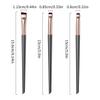 HOOTNEE Angled Eyebrow Brush Set 3 Pieces Black Gold Eye Shadow Concealer Eyeliner Tools for Precise Makeup Application Professional Cosmetic Brushes for Women view 2