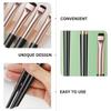 HOOTNEE Angled Eyebrow Brush Set 3 Pieces Black Gold Eye Shadow Concealer Eyeliner Tools for Precise Makeup Application Professional Cosmetic Brushes for Women view 4