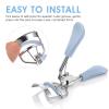 Sibba Professional Eyelash Curler, Lash Curler with 10 Extra Silicone Replacement Pads for Women Girls No Pinching or Pulling Fit All Eye Shapes (Blue) view 3