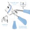 Sibba Professional Eyelash Curler, Lash Curler with 10 Extra Silicone Replacement Pads for Women Girls No Pinching or Pulling Fit All Eye Shapes (Blue) view 4