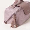 Cabbrix Travel Makeup Bag, Extra Large Capacity 3 Pcs Set Cosmetic Bag for Women, Waterproof PU Leather, Flat Open Portable Toiletry Bag for Skincare, Brushes & Travel Essentials (Purple) view 3