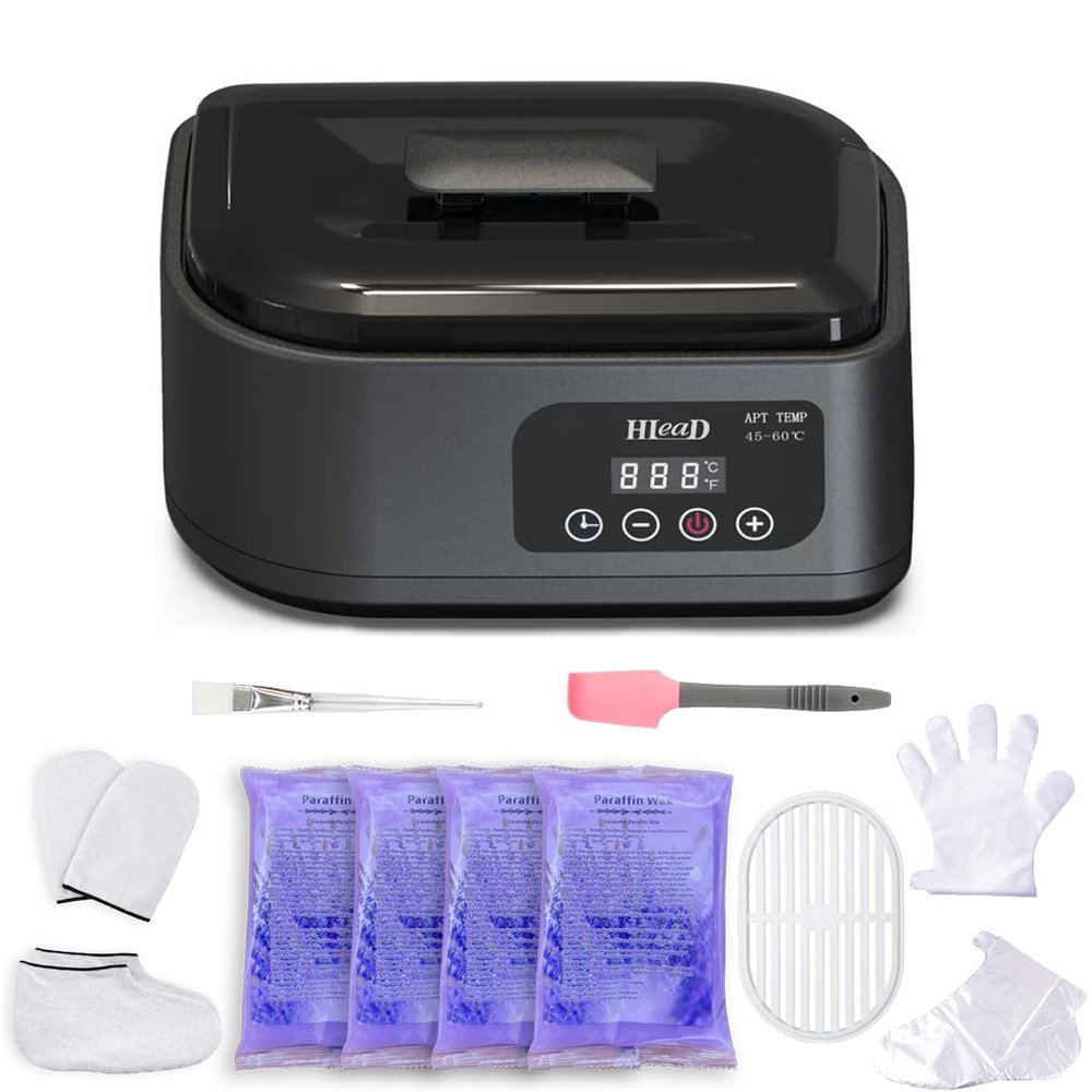 HLead Paraffin Wax Machine for Hand and FeetTouchscreen Paraffin Wax Warmer with Wax Moisturizing Paraffin Spa Wax Bath Kit, Large Capacity at Home for Smooth and Soft Skin