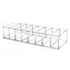 MOPFOL Transparent Acrylic 8 Compartments Makeup Organizer Holder Portable Multi-Functional Stand Cosmetic Storage Box For Vanity view 1