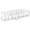 MOPFOL Transparent Acrylic 8 Compartments Makeup Organizer Holder Portable Multi-Functional Stand Cosmetic Storage Box For Vanity view 2