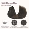 GOO GOO Clip in Hair Extensions Real Human Hair Brown Remy Extensions view 3