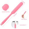 2pcs silicone wax applicator Non-stick Waxing Applicator Hair Removal Sticks Applicator Spatula Reusable Hard Wax Scraper for Home Salon Body Use (2pc pink) view 2