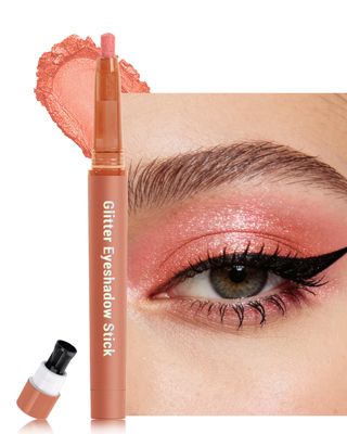 Dusty Rose Eyeshadow with Sharpener, Waterproof Eye Makeup for Mature Women