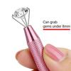 3 PCS Piercing Ball Grabber Tool Set Stainless Steel 4 Claw Gem Picker Tweezers for Rook Piercing Jewelry, Nose Ring Tool, Piercing Changing & Removal Jewelry Helper Tool (Pink) view 4