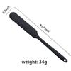 2pc silicone wax applicator Non-stick Waxing Applicator Hair Removal Sticks Applicator Spatula Reusable Hard Wax Scraper for Home Salon Body Use (2pc black) view 2
