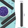 2pc silicone wax applicator Non-stick Waxing Applicator Hair Removal Sticks Applicator Spatula Reusable Hard Wax Scraper for Home Salon Body Use (2pc black) view 3
