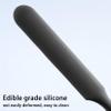 2pc silicone wax applicator Non-stick Waxing Applicator Hair Removal Sticks Applicator Spatula Reusable Hard Wax Scraper for Home Salon Body Use (2pc black) view 4