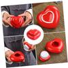 IMUSINICE Heart Shape Ceramic Jar Sealed Balm Container Red Portable Powder Storage Canister Wedding Favor Box view 3