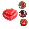 IMUSINICE Heart Shape Ceramic Jar Sealed Balm Container Red Portable Powder Storage Canister Wedding Favor Box view 4