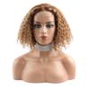 Bella Hair Curly Wave Bob Wig Remy Human Hair 4x4 Wear & Go Pre Plucked Pre Cut Glueless Lace Front Wigs #4/27 Ombre Color Human Hair Wigs 12 inch view 2