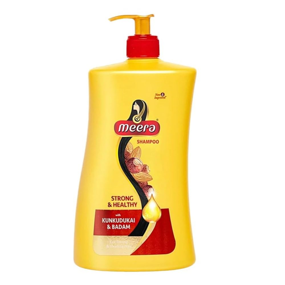 FTMira Strong & Healthy Shampoo with Kunkudukai & Badam, 1 L