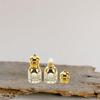 Anneome Vintage Golden Glass Roller Bottles 2Pcs for Essential Oil Perfume view 3
