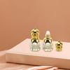 Anneome Vintage Golden Glass Roller Bottles 2Pcs for Essential Oil Perfume view 4