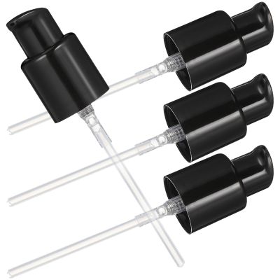 OSOLADY 4 Pcs Lotion Pump Head Replacement 20mm Cosmetic Bottle Pump Nozzle for Moisturizer and Emulsion Bottles Black for Bathroom and Travel Use