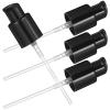 OSOLADY 4 Pcs Lotion Pump Head Replacement 20mm Cosmetic Bottle Pump Nozzle for Moisturizer and Emulsion Bottles Black for Bathroom and Travel Use view 1