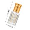 GOOHOCHY 6pcs 6ml Glass Essential Oil Roller Bottles with Metal Caps, Refillable Perfume Roll-on Bottles for Travel and Aromatherapy, Includes 3 Steel Rollers and 3 Glass Droppers view 2