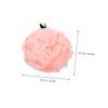 BIUDECO 3pcs Mesh Bath Ball Shower Loofah Set, Exfoliating Body Scrubber Pouf for Women, Soft Colorful Bath Sponge for Home and Travel Use (Blue, Beige, Pink) view 2