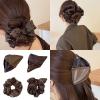 13cm Fabric Hair Clip with Animal Print Design Lightweight Hairpin for Casual Parties and Work Hairstyles Cheetah Print Hair Clip view 2