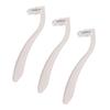 RUNROTOO 3pcs Women Hair Shaving Razor Set for Privates and Legs White Disposable Hair Shaver with Portable Design view 1