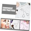 PACKOVE 2pcs Eyelash Curlers Handheld Curling Lash Tools Chrome Silver and Rose Gold Eyelash Makeup Tool for Women Daily Beauty Use view 4