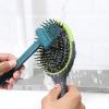 Combined Brush Cleanser Tool with Stiff Polyamide Bristles for Depilation and Profound Cleansing Consistent All Brushes and Permanent Ergonomic Grip Hair Brush Cleansing Tool view 2