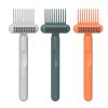 Combined Brush Cleanser Tool with Stiff Polyamide Bristles for Depilation and Profound Cleansing Consistent All Brushes and Permanent Ergonomic Grip Hair Brush Cleansing Tool view 4