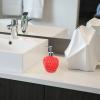 VILLFUL Strawberry Shaped Hand Soap Dispenser and Lotion Pump Bottle, Red Plastic Refillable Shampoo Pump Dispenser for Bathroom and Travel Toiletries view 4