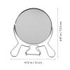 BIUDECO Double-Sided Tabletop Makeup Mirror 4-inch Rotatable Countertop Mirror with 360 Swivel for Vanity and Bathroom Use view 2