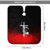 Jesus Christ Cross Christian Religion Faith Gifts Gift Barber Cape for Men Salon Hair Cutting Cape Professional Haircut Capes with Adjustable Elastic Neckline 55" x 66" view 3