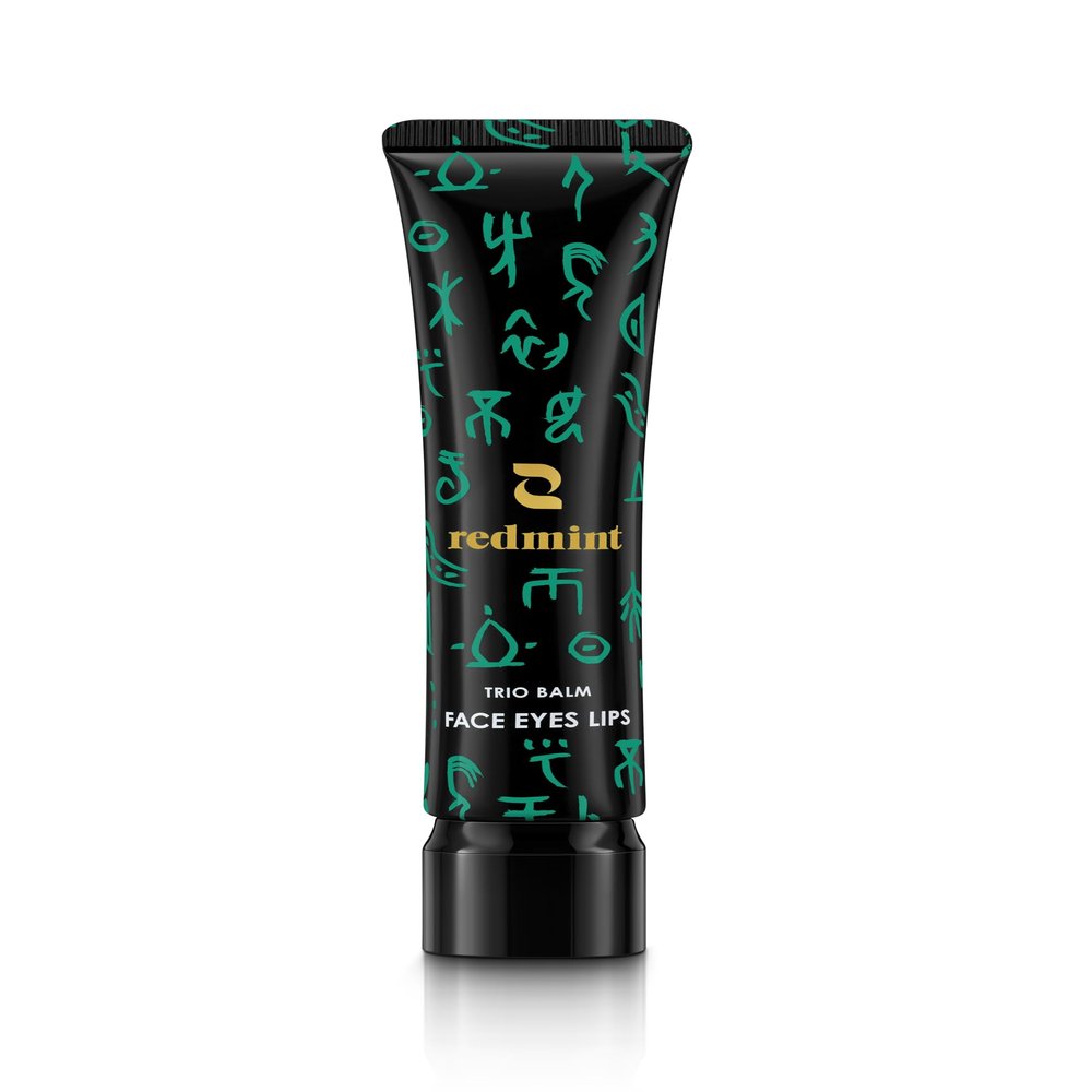 Redmint Trio Balm, Multi-Use Moisture Barrier for Dry Face, Eyes & Lips