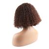 Bella Hair Chocolate Brown Remy Human Hair Bob Wig 4x4 Pre Plucked Pre Cut Curly Wave Human Hair Lace Front Closure Wigs 200% Density Wear And Go Glueless Wig 12 inch view 3