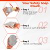 2 Pcs Sandwich Soap Bag, Soap Saver Pouch with Double Layer Mesh Design for Gentle Exfoliation, Rich Foaming, and Quick Drying view 4