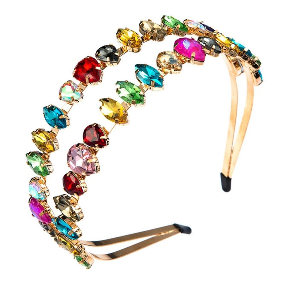 UOHLCX HBJWOV Multi-layer Hair Bands for Women Rhinestone Accessories Personalized Hairpin