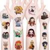20 Pcs Japanese Anime Demon Slayer Temporary Tattoos Birthday Themed Party Supplies Decoration Favors Cartoon Anime Sticker for Teens Home Activity Class Prizes Carnival Christmas Rewards (GMWS) view 1