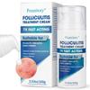 Folliculitis Treatment Cream - 5% Benzoyl Peroxide Treatment for Scalp, Body & Back Bumps, Fast-Acting Relief Ointment for Itching, Redness & Acne, with Centella & Ceramides, Sensitive Skin, 3.53 oz view 1