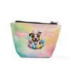 Ninety3POD Happy Easter Jack Russell Terrier with Bunny Ear Headband and Flowers Cosmetic Makeup Bag Parson Jack Dog Lover Travel Zipper Accessories Pouch 13001 view 1