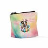 Ninety3POD Happy Easter Jack Russell Terrier with Bunny Ear Headband and Flowers Cosmetic Makeup Bag Parson Jack Dog Lover Travel Zipper Accessories Pouch 13001 view 2